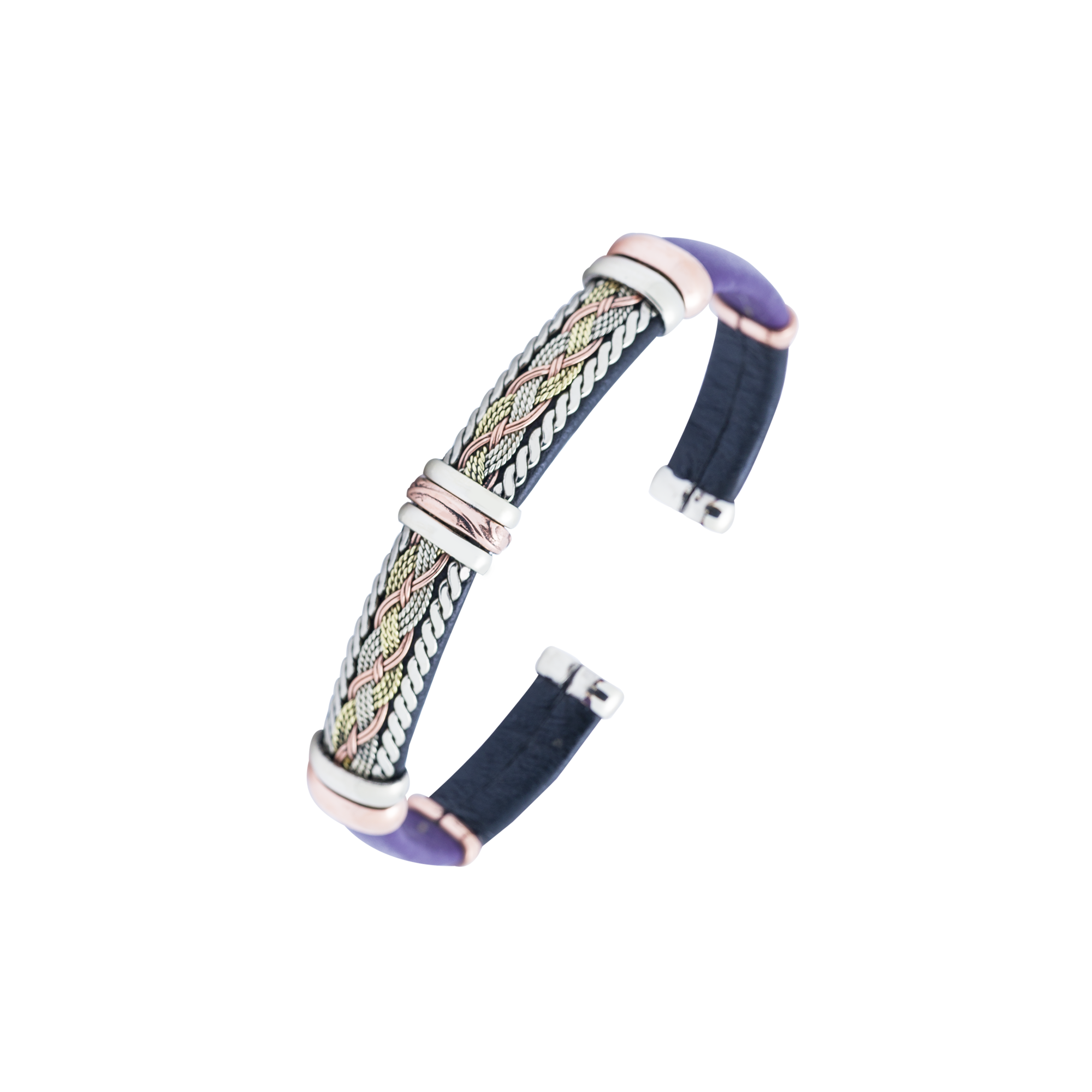 BR.ULB.0708 - Leather Bracelet, Purple