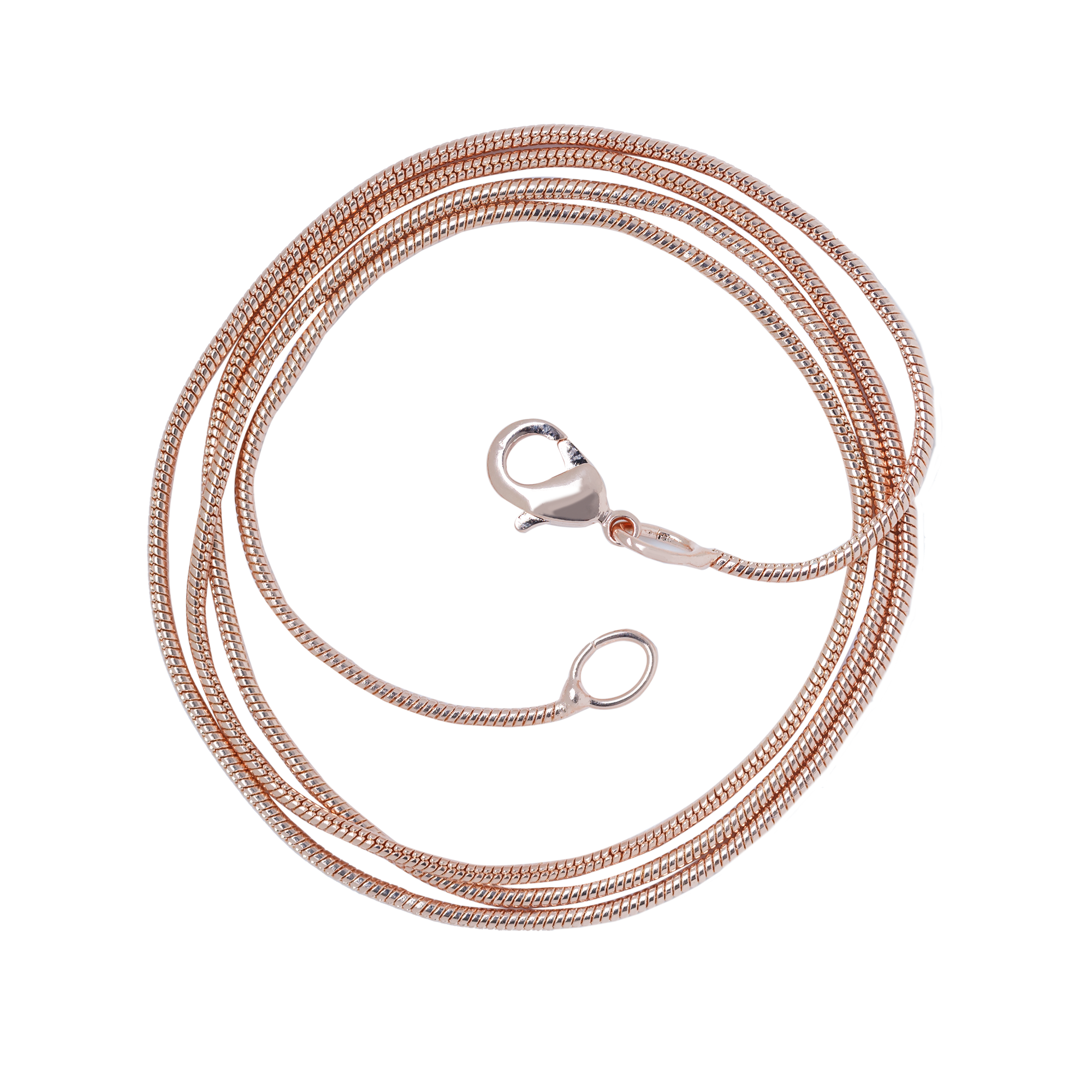 CH.JAK.4005 - 20" Polished Rose Gold Snake Chain