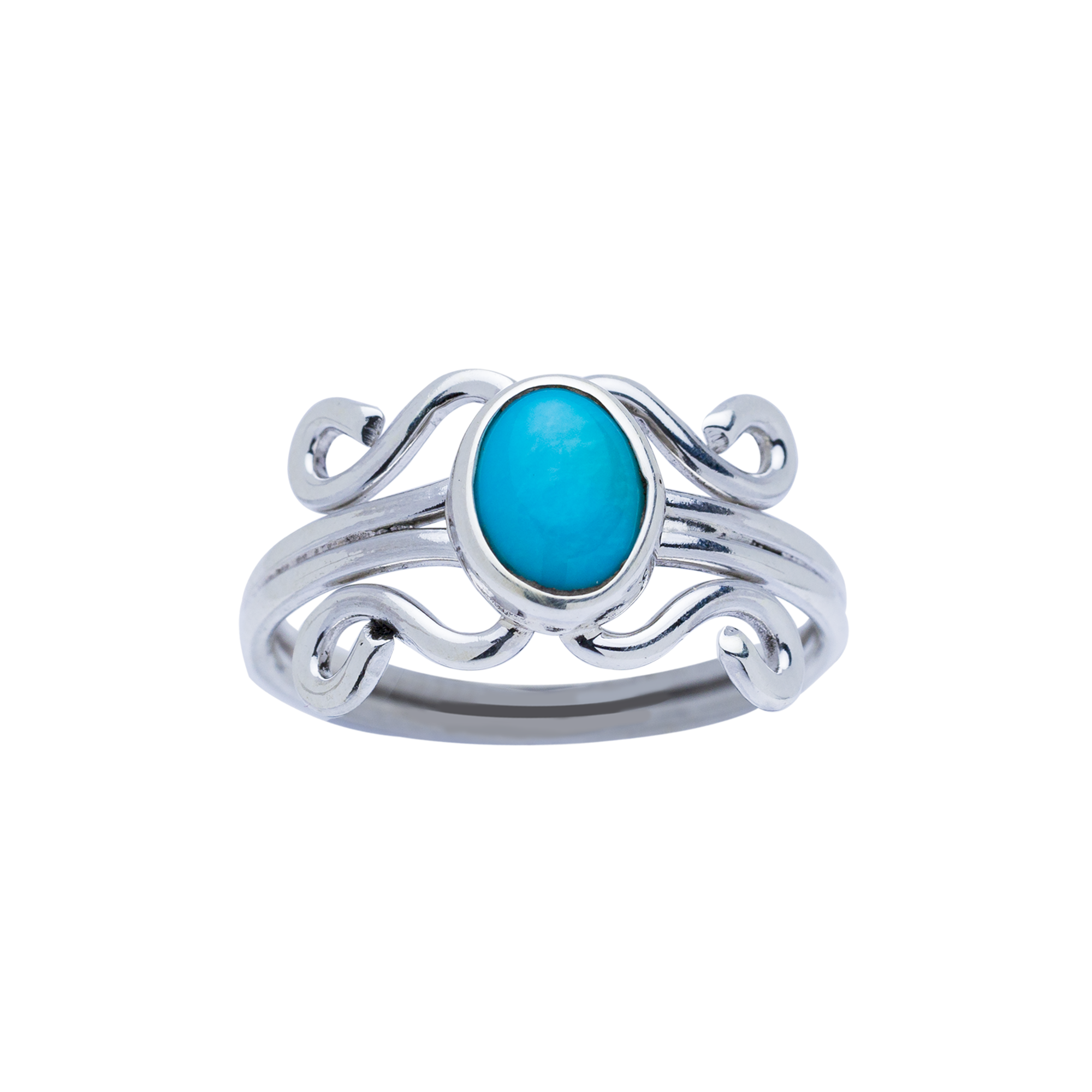 RG.FEL.1104 - Turquoise Ring, Handcrafted with Sterling Silver