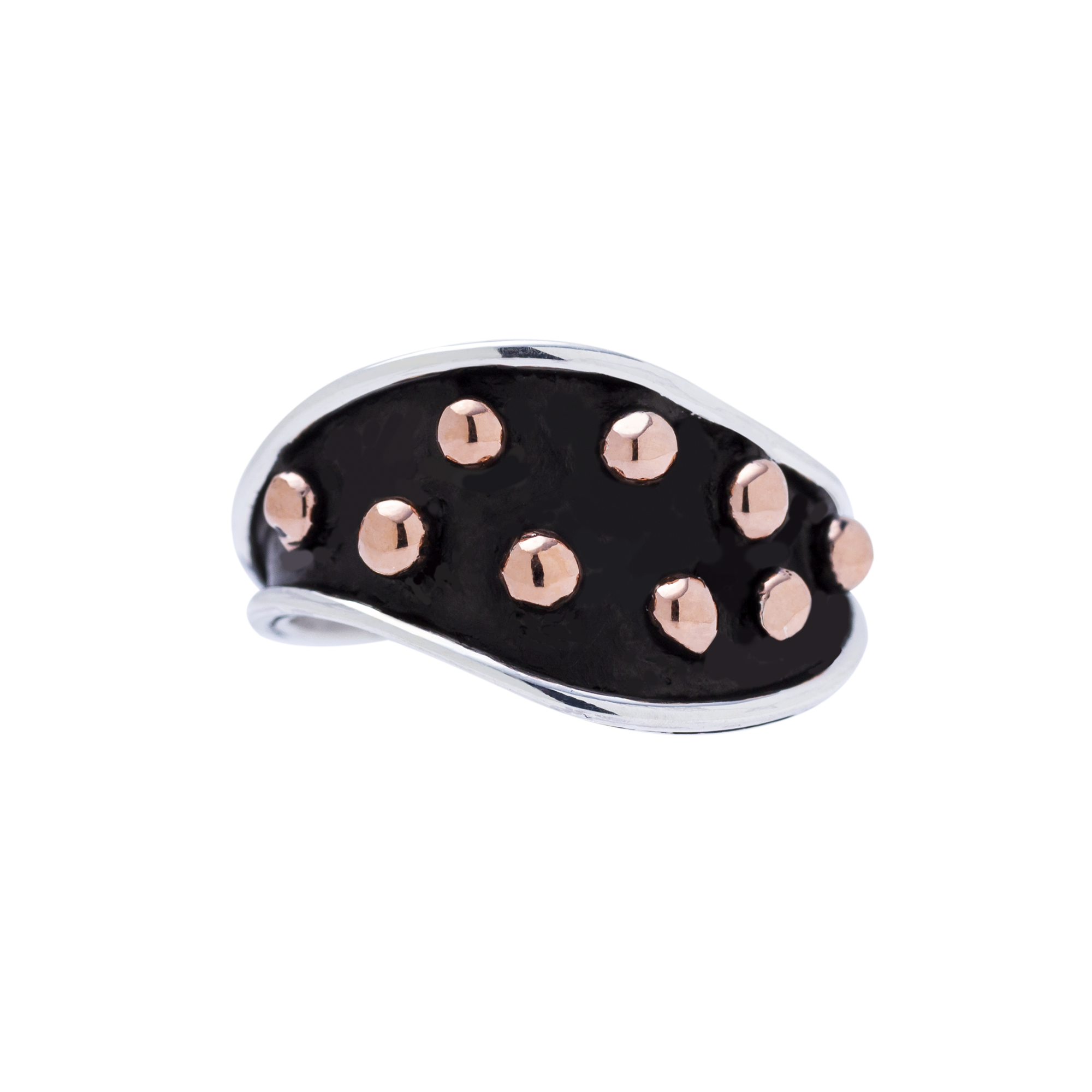 RG.VIC.2053 - Sterling Silver and Copper Ring