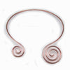 Collars Copper Collar - HPSilver, Copper Double Spiral Collar CL.SOL.4007