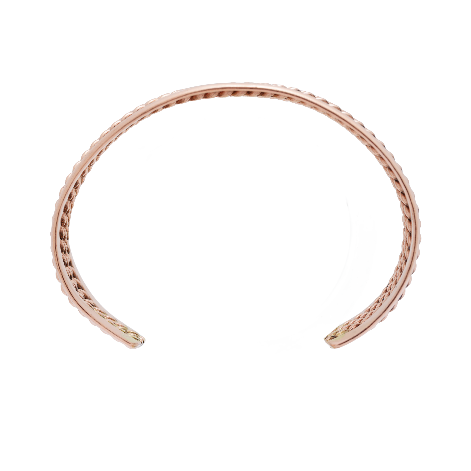 Tri-Tone Copper Cuff Bracelet w/ Copper Balls 4043