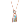 Load image into Gallery viewer, PN.ANG.2160 - Saguaro Mountain Pendant, Sterling Silver and Copper  with Sleeping Beauty Turquoise - PN.ANG.2160