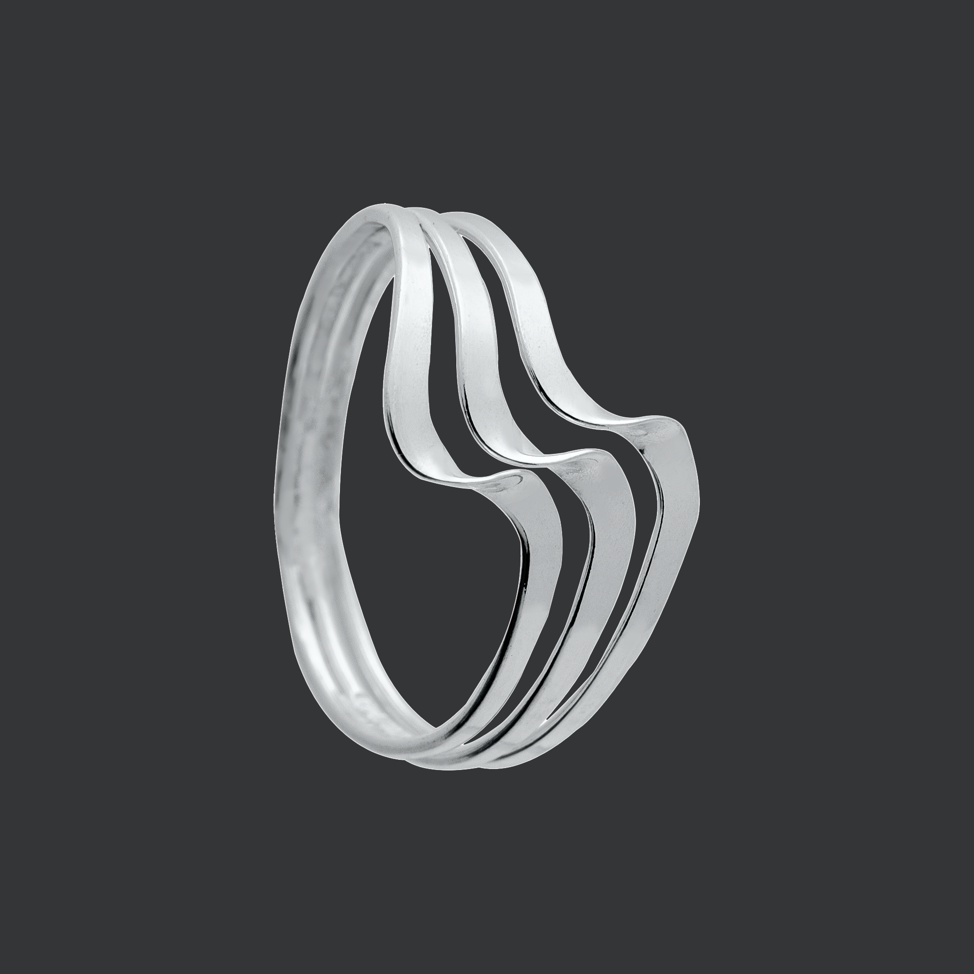 Sterling Wave by HPSilver - Sterling Silver Ring - 1259