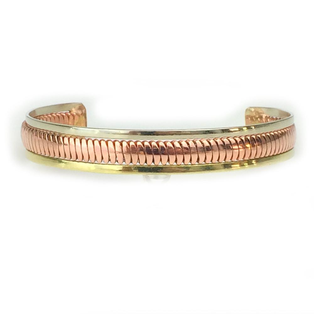 Handcrafted Copper Cuff Bracelet BR.HEC.4004 - HPSilver, LLC. 