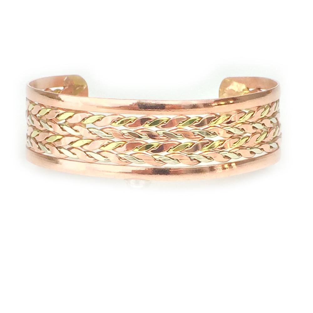 Handcrafted Copper Cuff Bracelet BR.HEC.4009 - HPSilver, LLC. 