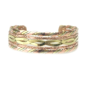 Handcrafted Copper Cuff Bracelet BR.HEC.4012 - HPSilver, LLC. 