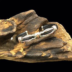 Leather Bracelet BR.ULB.0101 - Handcrafted by HPSilver, LLC.
