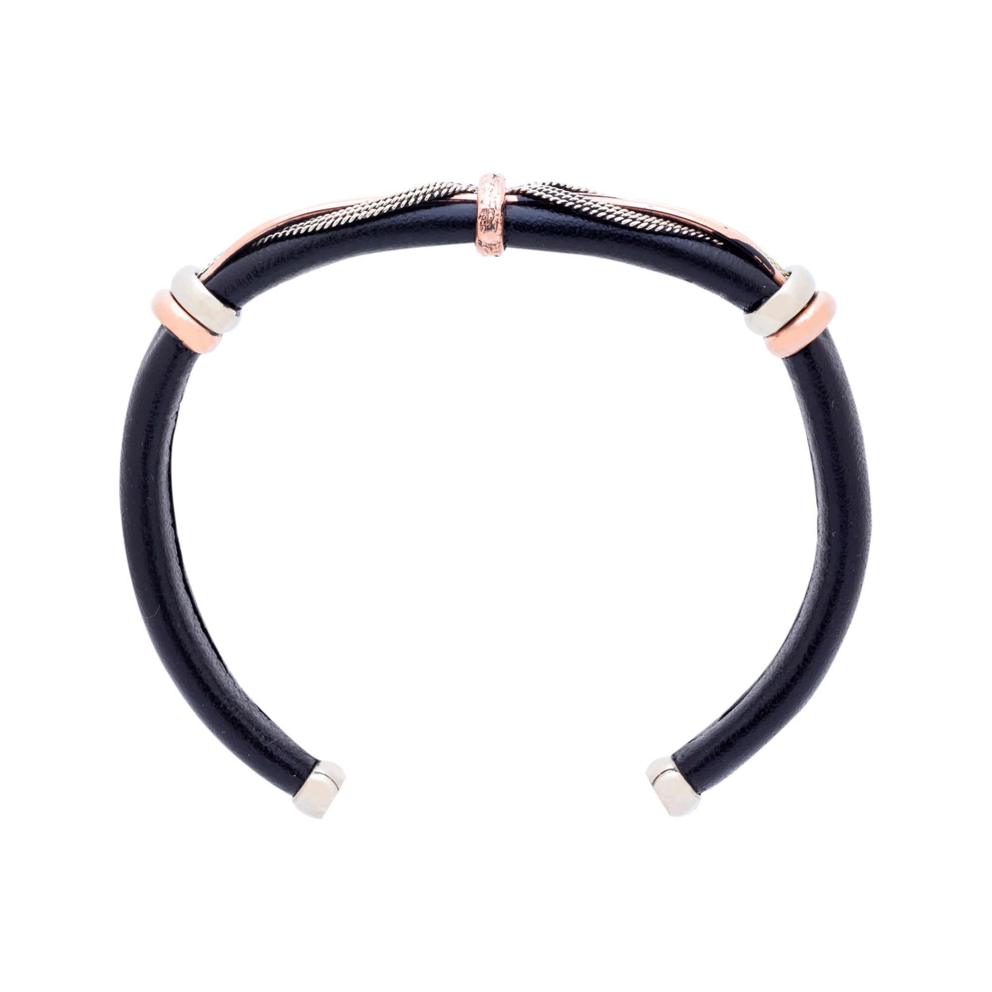 Leather Bracelet BR.ULB.0106 - Handcrafted by HPSilver, LLC.