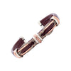 Leather Bracelet BR.ULB.0301 - Brown Leather Cuff Bracelet -Handcrafted by HPSilver, LLC.