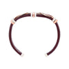 Load image into Gallery viewer, Leather Bracelet BR.ULB.0301 - Brown Leather Cuff Bracelet -Handcrafted by HPSilver, LLC.