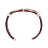 Load image into Gallery viewer, Leather Bracelet BR.ULB.0306 - Brown Leather Cuff Bracelet -Handcrafted by HPSilver, LLC.