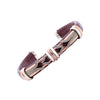 Leather Bracelet BR.ULB.0309 - Brown Leather Cuff Bracelet -Handcrafted by HPSilver, LLC.
