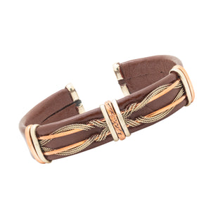 BR.ULB.0401 - Men's Leather Bracelet, Brown