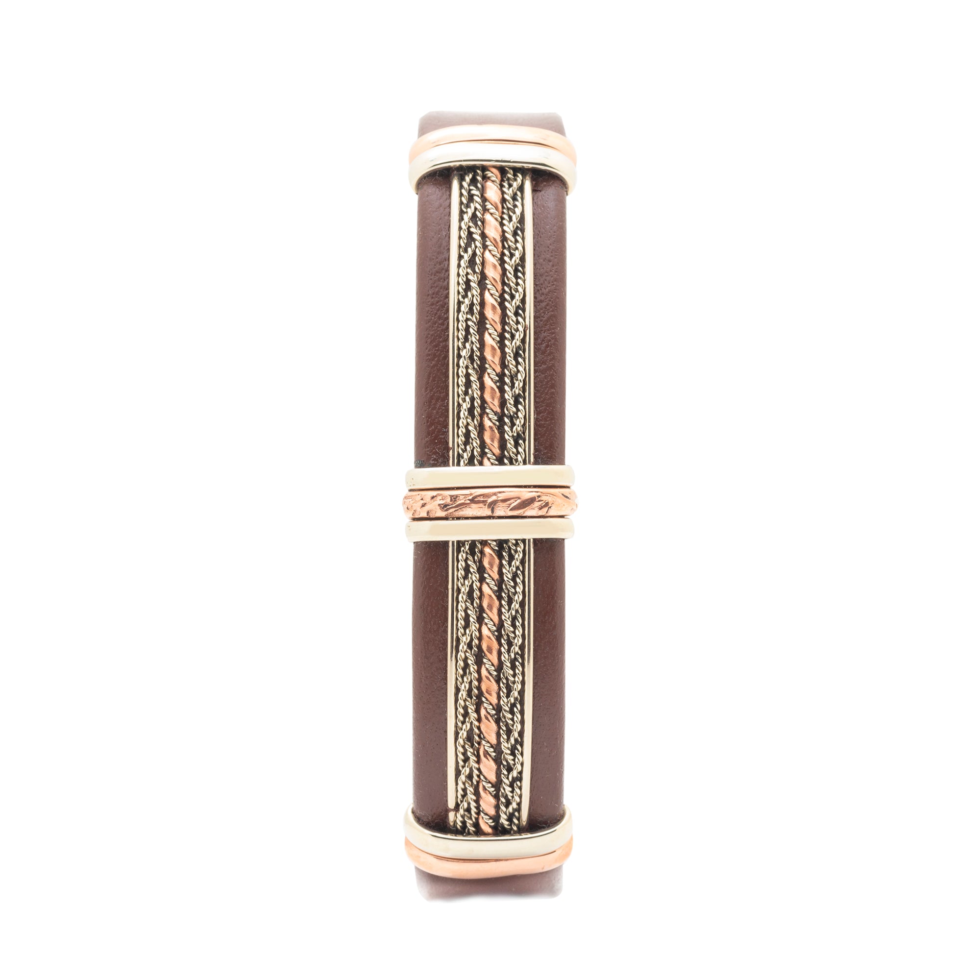BR.ULB.0402 - Men's Leather Bracelet, Brown