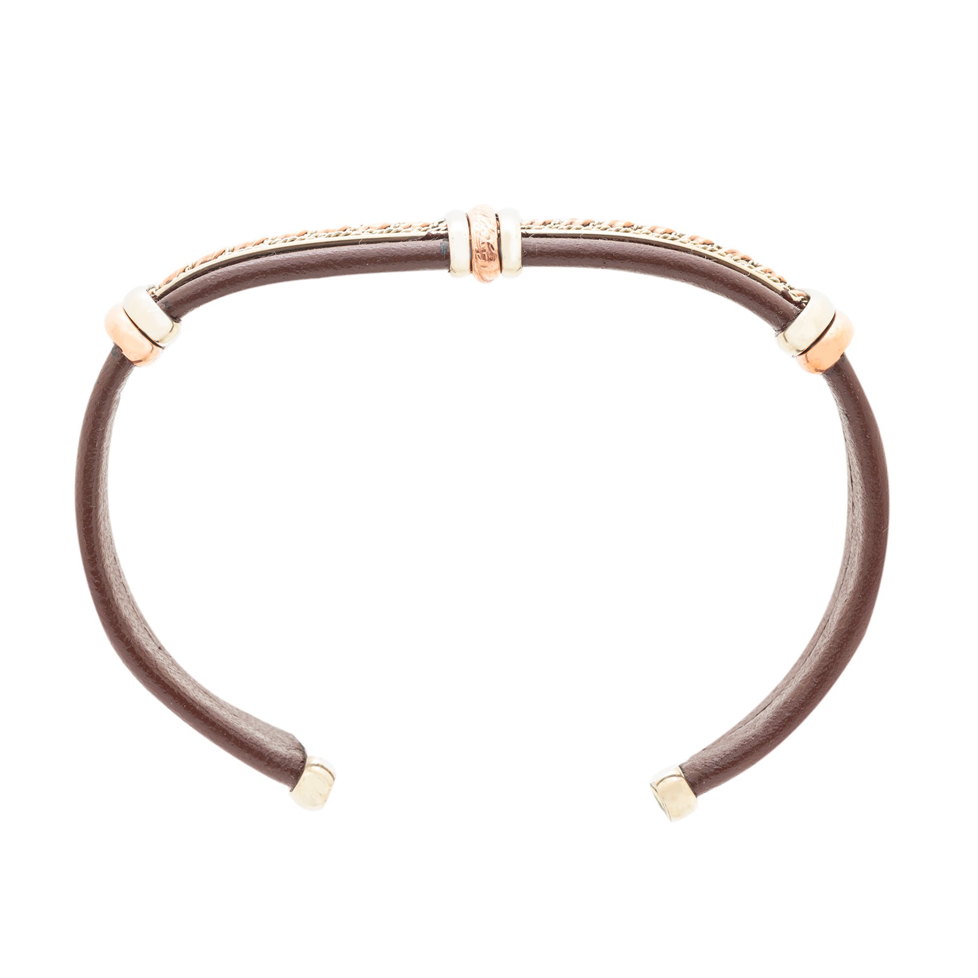 BR.ULB.0402 - Men's Leather Bracelet, Brown