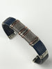 Load image into Gallery viewer, BR.ULB.0434 - Men&#39;s Navy Blue Leather Bracelet