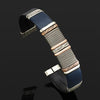 BR.ULB.0434 - Men's Navy Blue Leather Bracelet