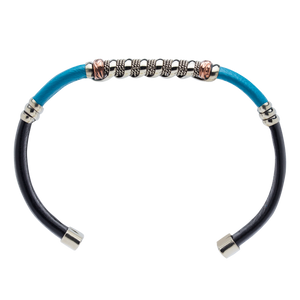 BR.ULB.0711 - Unique Leather Bracelet, Blue