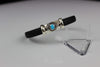 BR.ULB.1121- Sterling Silver w/ Turquoise Leather Bracelt