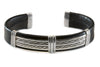 BR.ULB.1225 - Leather Bracelet, Large Sterling Silver