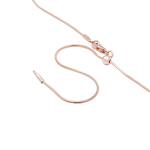 CH.JAK.8206 - 24" Rose Gold Adjustable Snake Chain