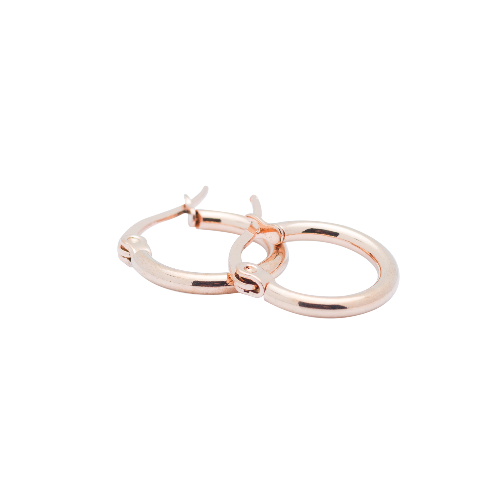 ER.JAK.4021 - Rose gold hoop earrings, Sm