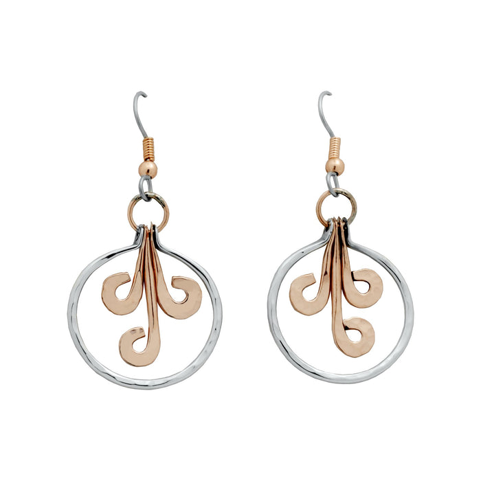 ER.KIK.0004 - Copper Dangle Earrings