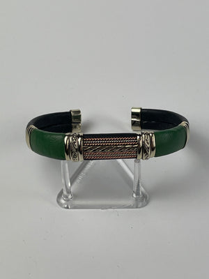 BR.ULB.0716 - Unique Leather Bracelet, Green