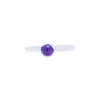 Load image into Gallery viewer, RG.ANT.1001 - Sterling Silver with Amethyst, Stack Ring