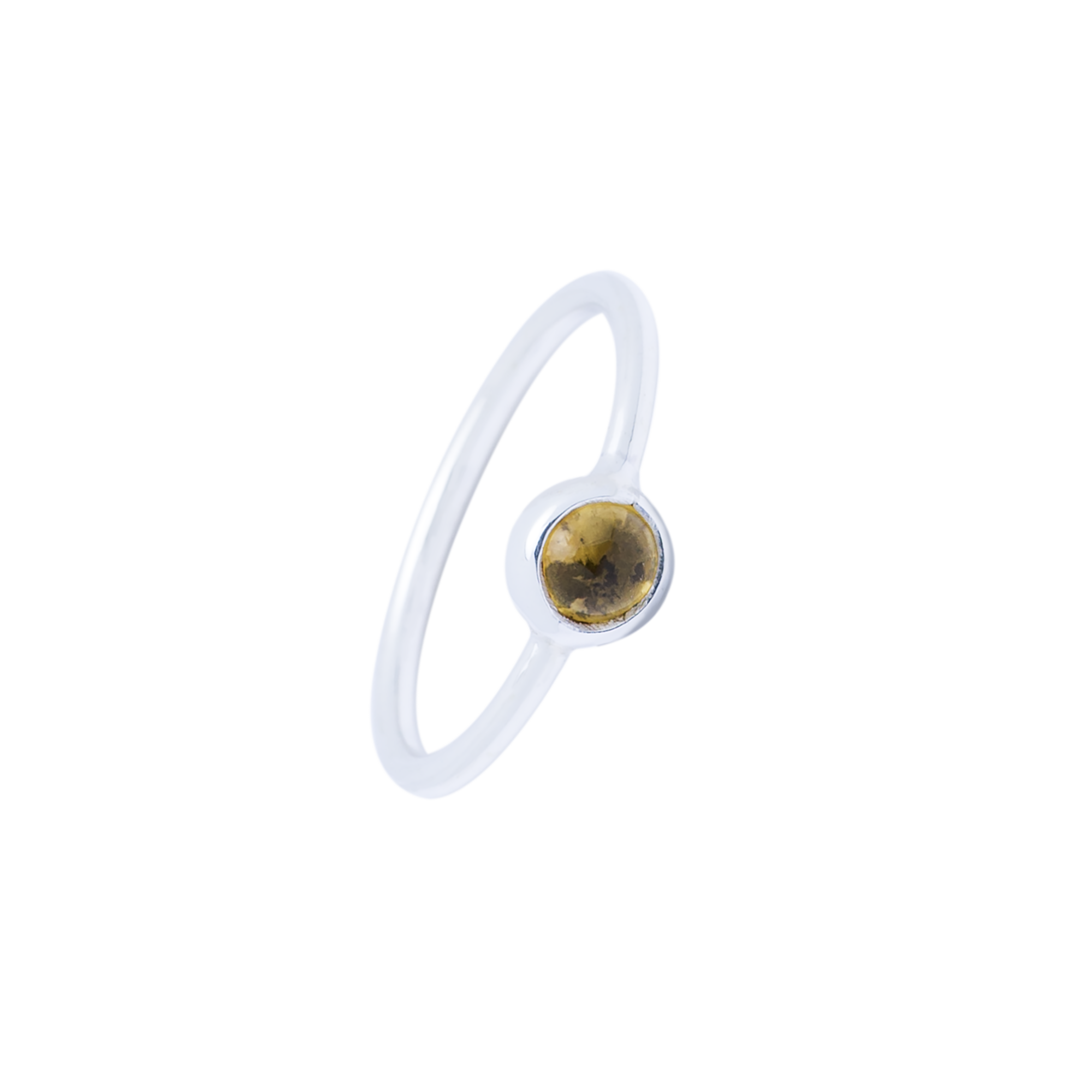 RG.ANT.1002 - Sterling Silver with Citrine, Stack Ring