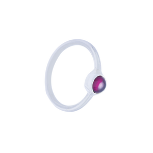 RG.ANT.1003 - Sterling Silver with Garnet, Stack Ring