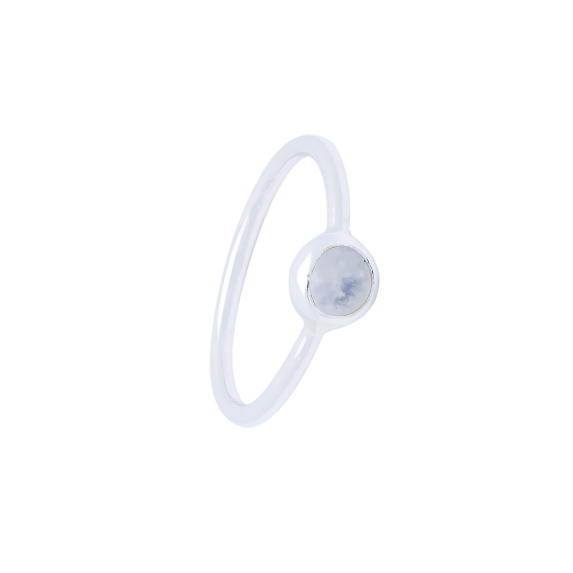 RG.ANT.1004 - Sterling Silver with Moonstone, Stack Ring