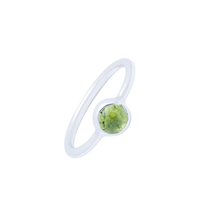 RG.ANT.1005 - Sterling Silver with Peridot, Stack Ring