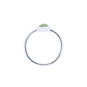 RG.ANT.1005 - Sterling Silver with Peridot, Stack Ring