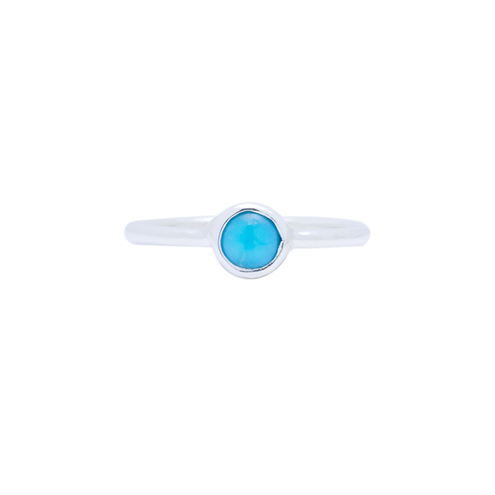 RG.ANT.1006 - Sterling Silver with Turquoise, Stack Ring