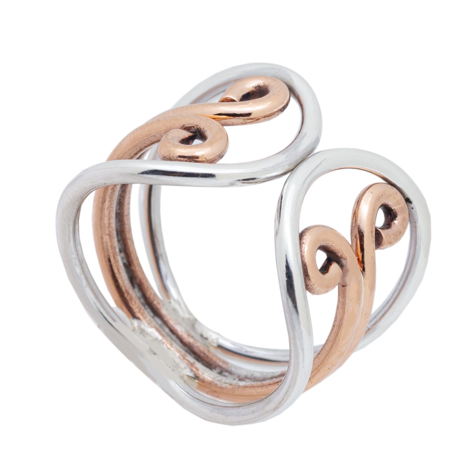 RG.FEL.2002 - Sterling Silver and Copper Ring