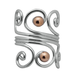 RG.FEL.2010 - Sterling Silver and Copper Ring