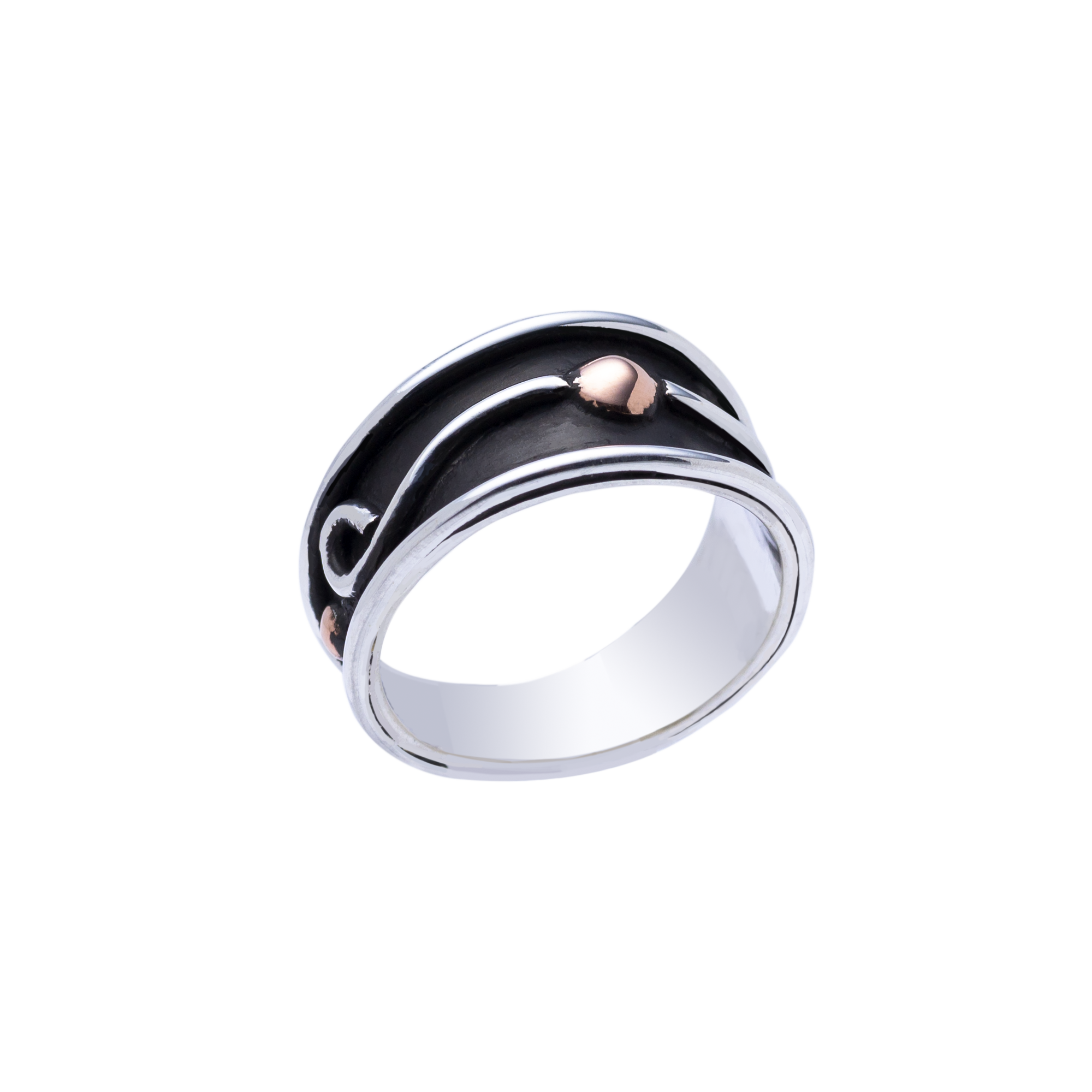 RG.VIC.2051 - Sterling Silver and Copper Ring