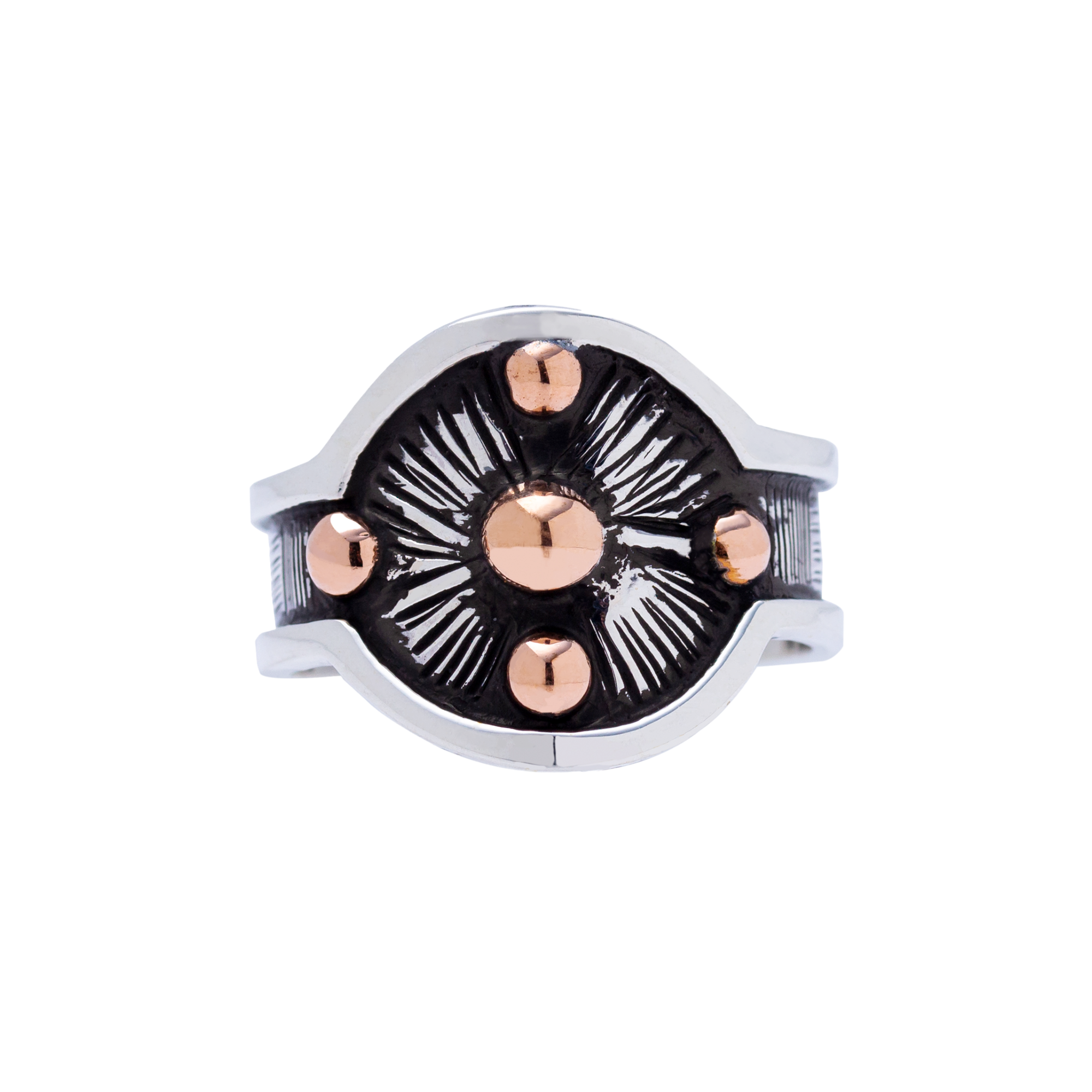 RG.VIC.2052 - Sterling Silver and Copper Ring