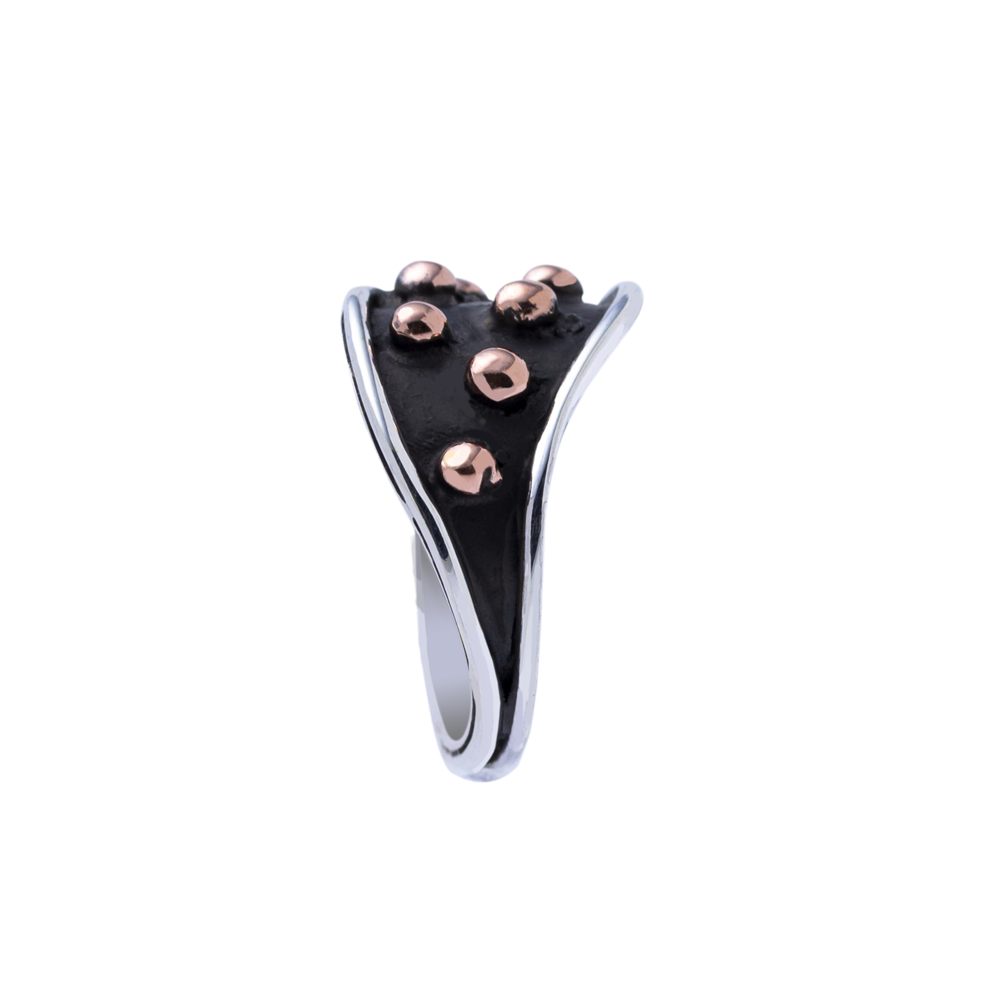 RG.VIC.2053 - Sterling Silver and Copper Ring