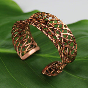 Bracelets Copper Bracelet - HPSilver, Copper Adjustable Cuff BR.ROS.4001
