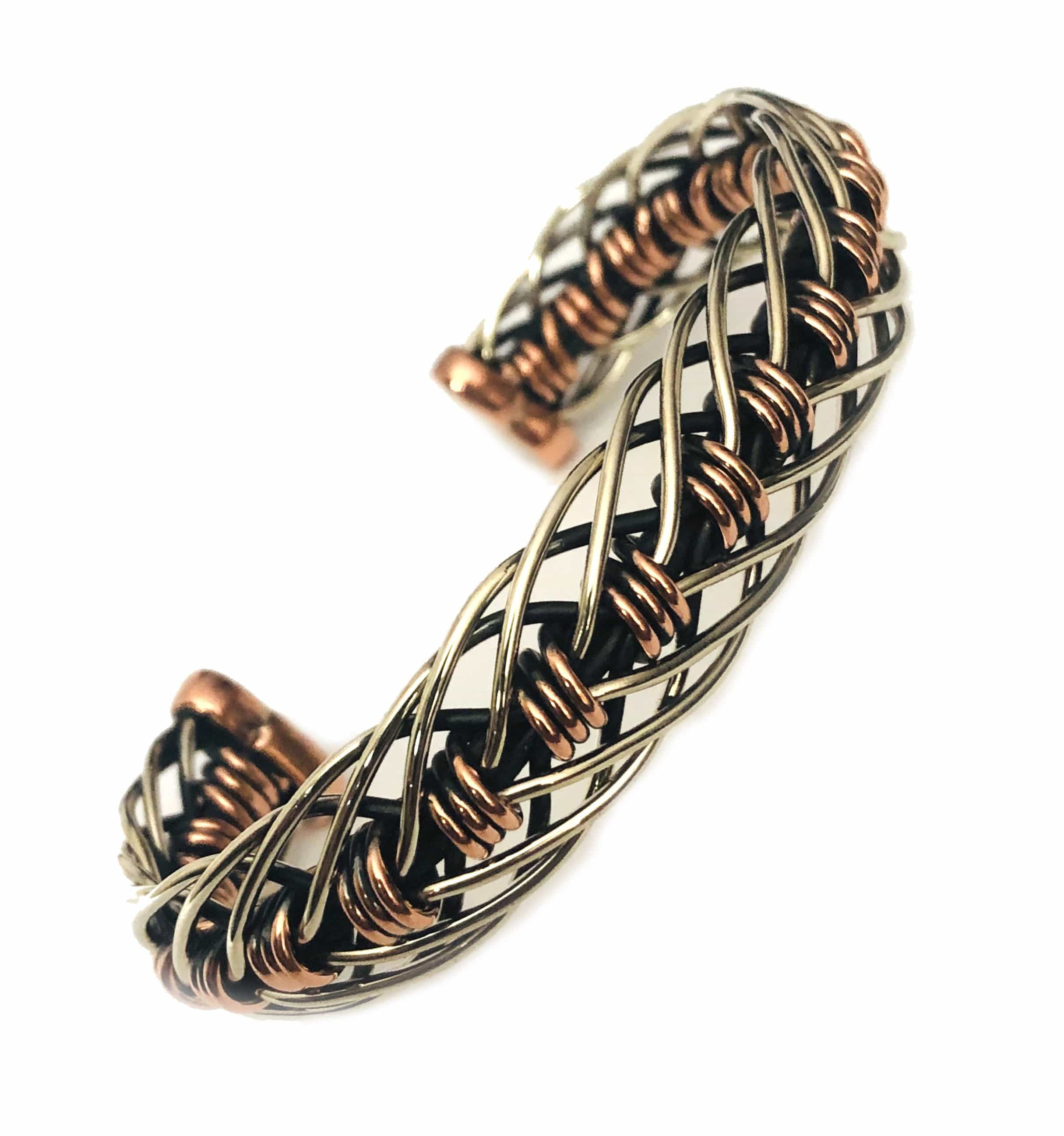 Amethyst Beaded Bracelet, Copper Bracelet. Handmade, 100% Genuine Stone,  Crown Chakra - Third Eye Expansion. - Earth Angel Heals