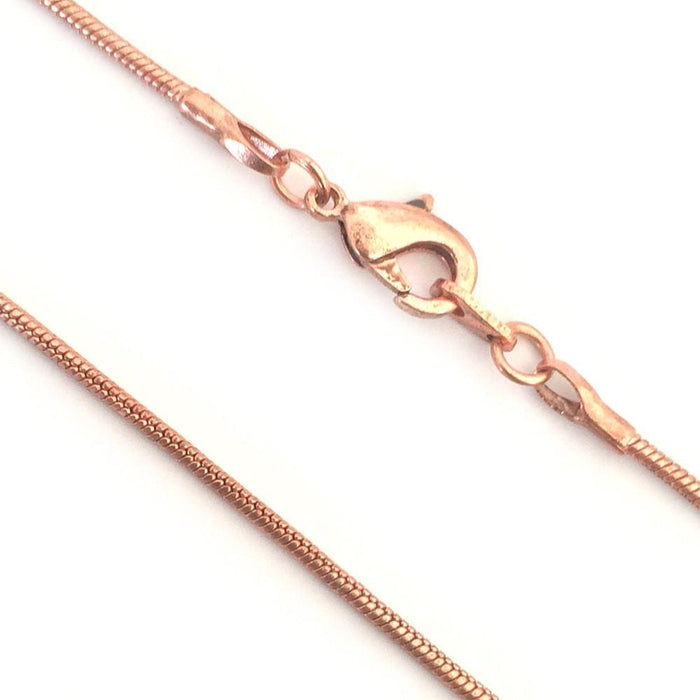 CH.PAT.4004 - 22 Inch Copper Chain, Antiqued Snake