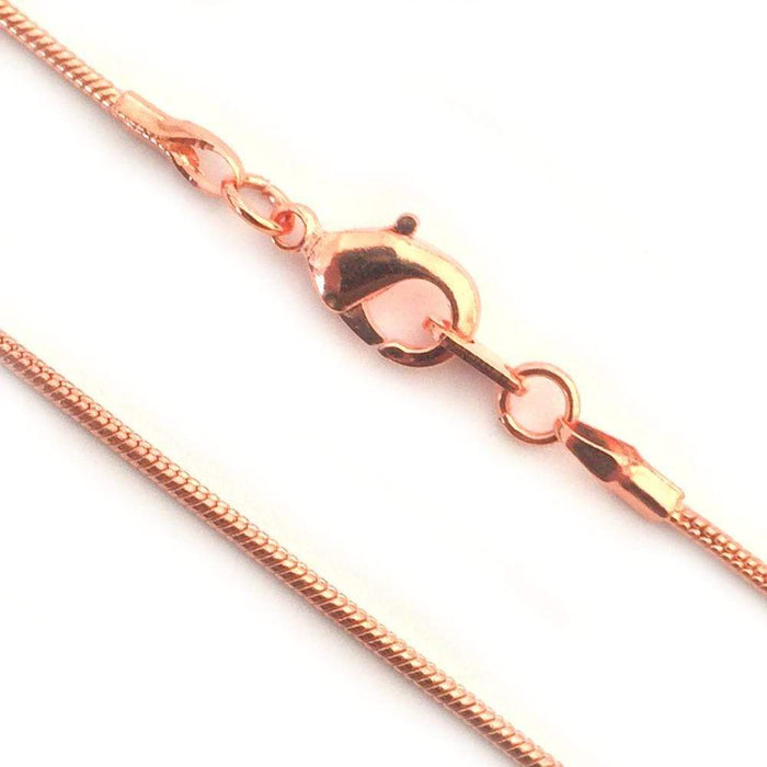 CH.PAT.4003 - 22 Inch Copper Chain, Polished Snake