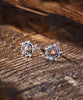 Sterling Silver and Copper Stud Earrings