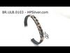 Load and play video in Gallery viewer, Leather Bracelet BR.ULB.0103 - Handcrafted by HPSilver, LLC. 
