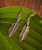 ER.VIC.4051 - Feather Earrings, Handcrafted with Copper and Silver